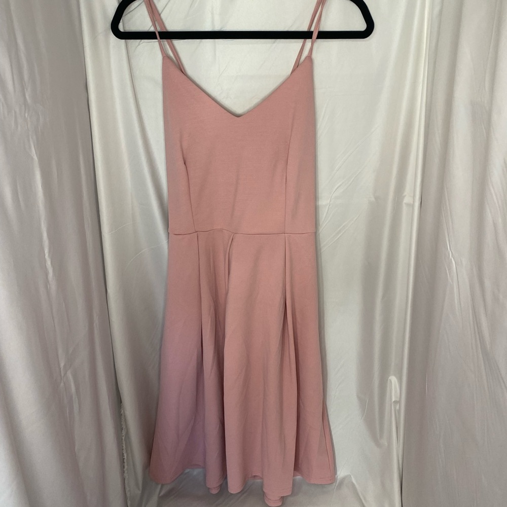 Light pink skater dress